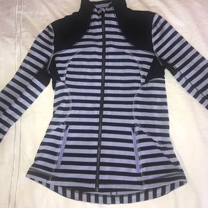 Striped lulu lemon zip up